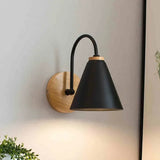 Nordic Wood Wall Sconce - Modern Timber Bedside Lamp for Bedroom & Living Room