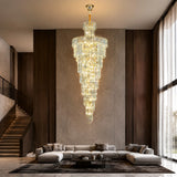 Luxury Crystal Chandelier Light - Grand Pendant Lamp Fixture for Villa Foyer, Hotel Lobby, Living Room & Staircase