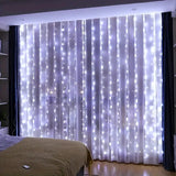 USB LED Curtain String Lights - Remote Control Fairy Garland for Bedroom & Windows