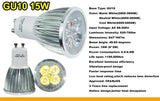 High Brightness LED Spotlight Bulb - E27 E14 GU10 MR16 Base (9W 12W 15W)