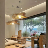 Rattan Pendant Lights Wabi-sabi Style Hand-woven Lamp Restaurant Home Decor Bedroom Living Room Creative Dining Room Chandeliers