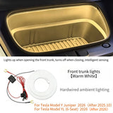 For Tesla Model YL Model Y Juniper 2026 Front Trunk Frunk LED Ambient Surround Light Flexible Strip Decorative Lamp Accessories