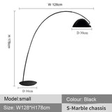 Nordic Light Luxury Fishing Rod LED Floor Lamp - Modern Vertical Arc Standing Light Fixture for Living Room Sofa & Bedroom Bedside