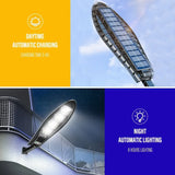 Solar Outdoor Garden & Street Light - Waterproof LED Motion Sensor Floodlight with Remote Control for Wall, Garage & Pathway