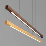 Nordic Walnut Solid Wood Pendant Light LED for Dining Tables, Study Rooms, Bar Counters, Office Desks, Indoor Home Lighting