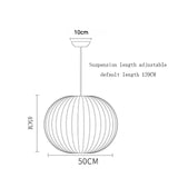 Denmark Designer Silk Pendant Lamp Living Room Hotel Hall Restaurant Hanglamp Home Decoration LED Lighting Factory Direct Sales