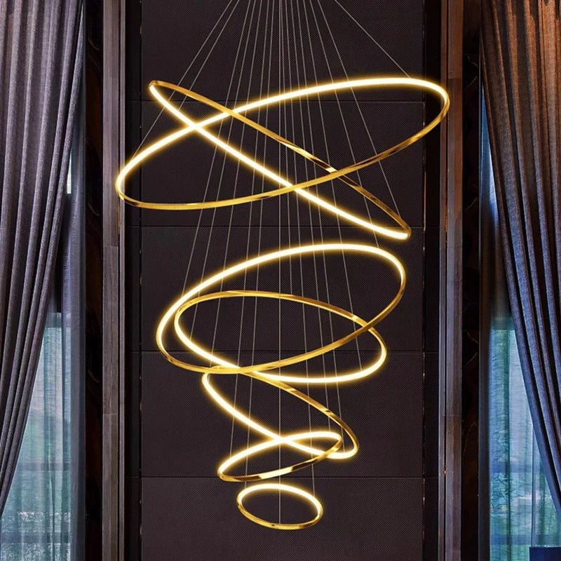 Modern LED Pendant Light for Living Room - Luxury Home Decor Chandelier
