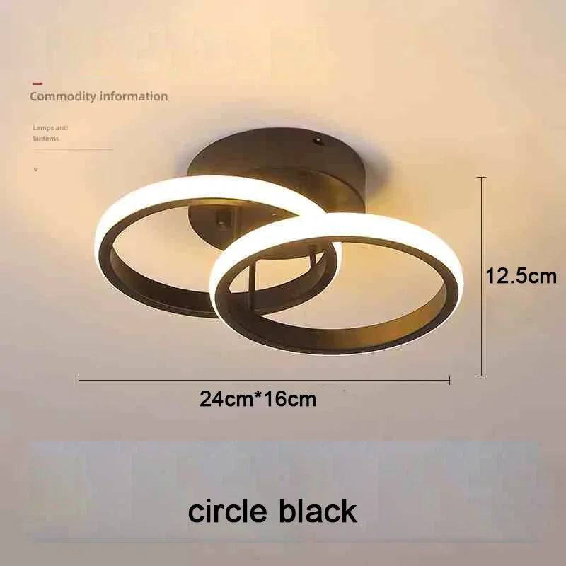 Household LED Chandelier Three Colors Lamp Modern Style Ceiling Lamp Bedroom Light Surface Installation 85-265V Dining Room Lamp