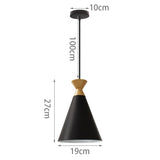 Modern Simple Pendant Lights Wood Nordic E27 Hanging Pendant Lamps Restaurant Bar Living Room Bedside Lighting Fixture Luminaire