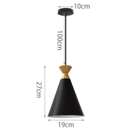Modern Simple Pendant Lights Wood Nordic E27 Hanging Pendant Lamps Restaurant Bar Living Room Bedside Lighting Fixture Luminaire