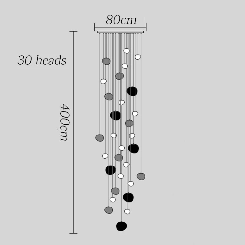 Modern Stair chandelier Pendant lights indoor lighting Ceiling lamp hanging light led Chandeliers for living room indoor lightin