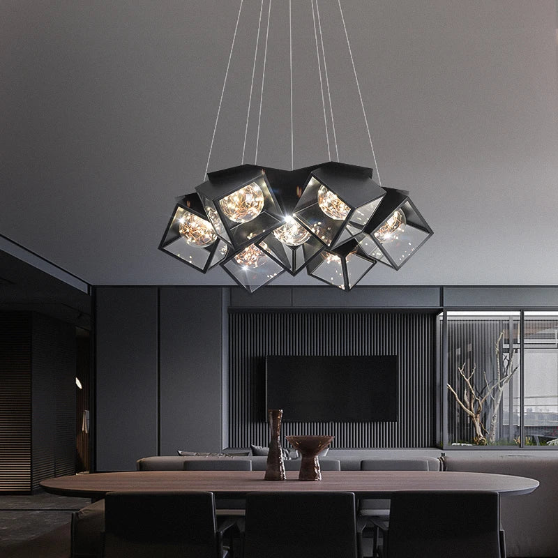 Modern 2025 New Gypsophila warm romantic master bedroom Led Ceiling Chandelier Dining Room Restaurant Bar Pendant Hanging Lamp