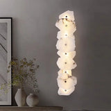 Modern Luxury Marble LED Wall Lights Novelty Irregular Stone Wall Lamps Bedroom TV Background Corridor Home Decor Art Lighting
