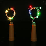 LED Wine Bottle Lights 2M 20LEDs Cork Shape Copper Wire Colorful Mini String Lights For Christmas Tree Wedding Party Decor Bottl