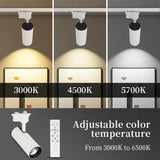 Remote Control Set LED Track Light Dimmable Ceiling Spotlight Rail Light Led Track Rail Spotlight Clothing Store Ceiling Lights