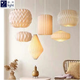 Origami Ceiling Lampshade Nordic Style Paper Lantern Shade Creative Decorative Light Cover for Living Room Decor