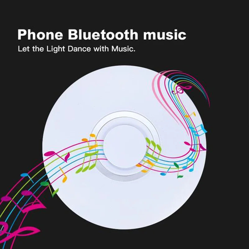  52W RGB Ceiling Lamps Music Player Bluetooth Remote APP Control Light Dimmable 220V for Bedroom Indoor Decoration Lustre