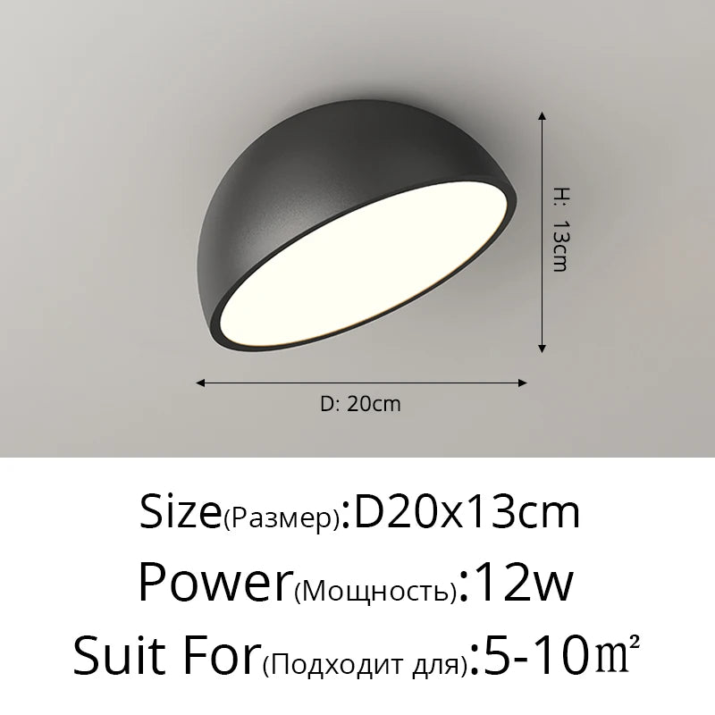 Nordic Entrance Lamp Modern Minimalist Corridor Entry Door Small Light Bay Window Light Attic Inclined Roof Aisle Ceiling Lights