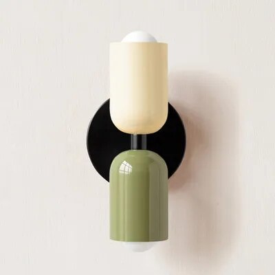 Middle ancient cream colored wall lamp Modern living room Bedside lamp Creative background wall Study corridor wall lamp