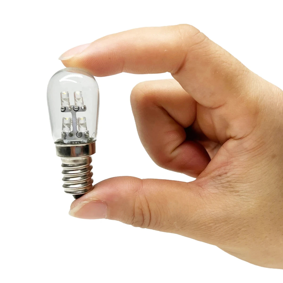 2W E12 LED Corn Light Bulb (110V/220V, 360° Beam) - Warm White 3000K & Cool White Appliance Bulb for Refrigerator & Sewing Machine