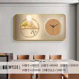 Nordic elk wall clock living room Creative fashion perpetual calendar electronic clock wall atmosphere dining room decoration