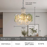 French Flower Glass Pendant Light Creamy Pearl Romantic Master Bedroom Lighting High-end Restaurant Lights