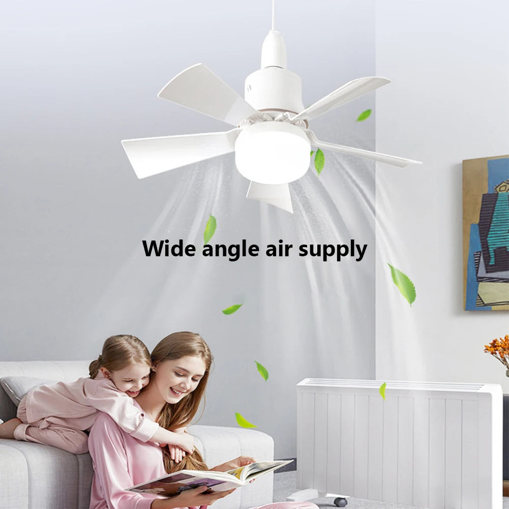 LED Ceiling Fan, Socket Fan Light Original, Fan With Remote Control 1000 Lumens / 5000 Kelvins As Seen On TV