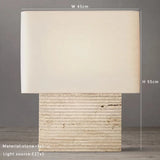 2025 French Designer Stone Table Lamps Classic Desk Light Bedroom Bedside Decoration Lamp Fabric Home Decor Items