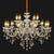 Luxurious Crystal Chandelier Lights 15 Arms K9 Crystal Ceiling Pendant E12 Lamps For Home Living Room Hotel Lobby