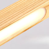 Nordic Solid Wooden Pendant Lights LED Wood Pendant Lamps for Dining Living Room Kitchen hanging chandelier Shop Long Strip Lamp