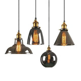 Clear Gray Amber Colour Vintage Pendant Lights Dining Glass Hanging Lamp Russia Loft Luminaire Modern Bedroom Light Fixture