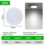 Ultra-Thin Circular LED Ceiling Light - 110V-220V Wide Pressure Panel