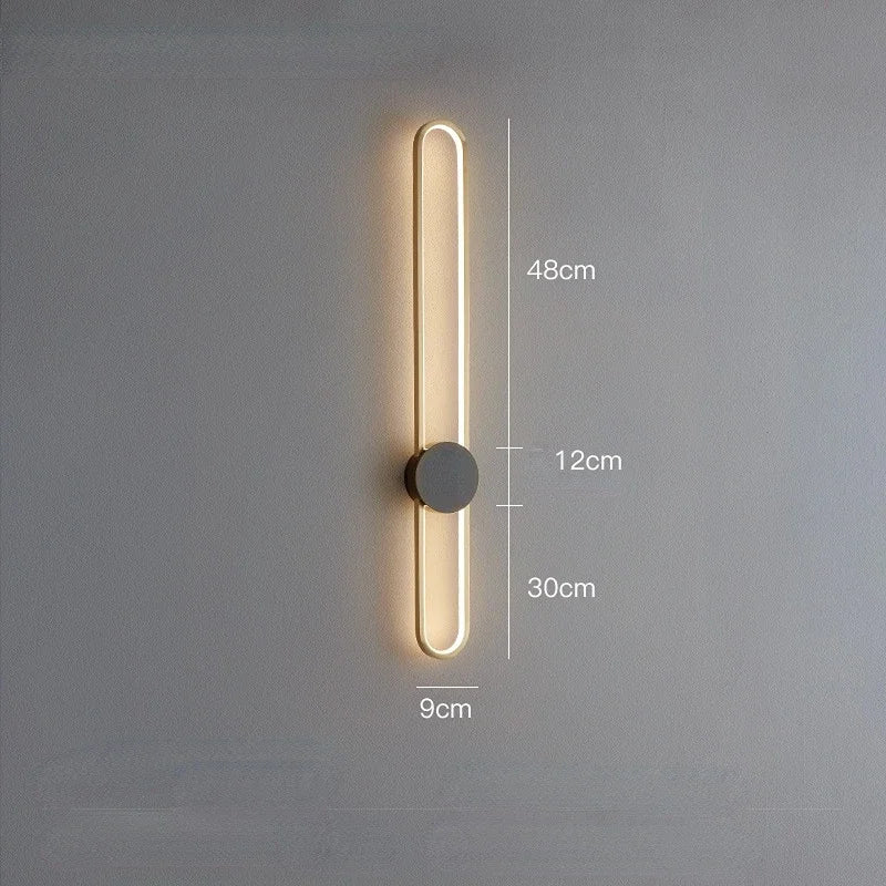 Led Ring Wall Lamps for Bedroom Bedside Hotel Modern Sconce Lights Background Restaurant Lighting Fixtures Decoration Hallway