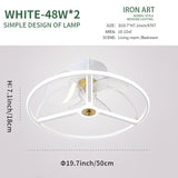 Modern simple LED Ceiling Fan Lamp with remote control Dining Room Bedroom Lamp Silent ceiling Fan light fixture Indoor lighting