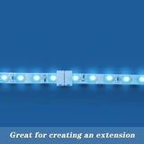 10pcs Solderless LED Strip Connector 2 4 5 pin 10mm 8mm L/T Type Unwired Gapless Terminal Extension For SMD 5050 2835 LED Strip