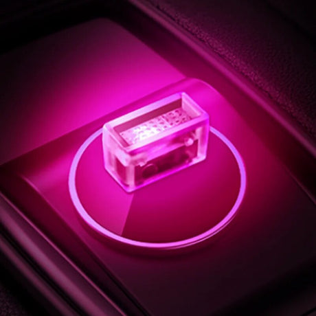1/3/5pcs Car USB LED Night Lights 7 Colors Atmosphere Lamp Decorative Bulb Portable Auto Interior Home Laptop Light Plug Play
