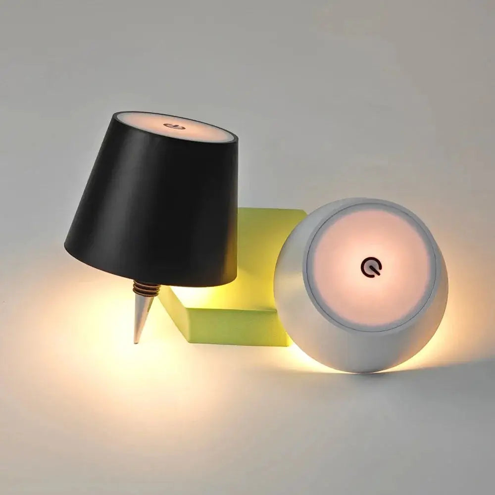 USB Charge Bottle Table Lamp Touch Control of 3 Colors and Stepless Dimming Night Lamp Suitable for Bar Wine Bottles Desk Lights