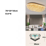 Hanging Lamps Lustre Suspension Luminaire Lampen For Living Room Luxury Round K9 Crystal Gold 2025 Ceiling Chandelier Lighting