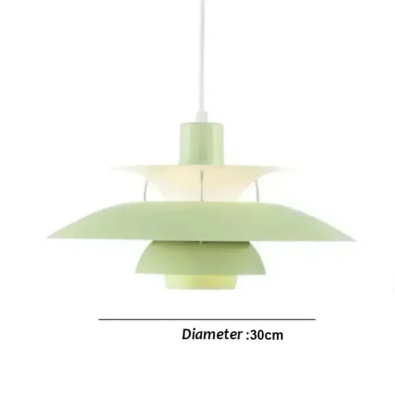 30CM Nordic Creative Design Pendant Lamp High Quality Color Umbrella Led Chandeliers Living Kitchen Bedroom Home Furnishings Lighting