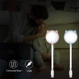 Smart Voice-activated Night Light Mini Portable USB LED Light Table Desk Lamp for Power Bank Camping PC Laptops Night Lighting