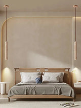 Slim Led Pendant Lamp Cave Stone Suspension Ceiling Light Hanging for Bedroom Bedside Dining Room Kitchen Island