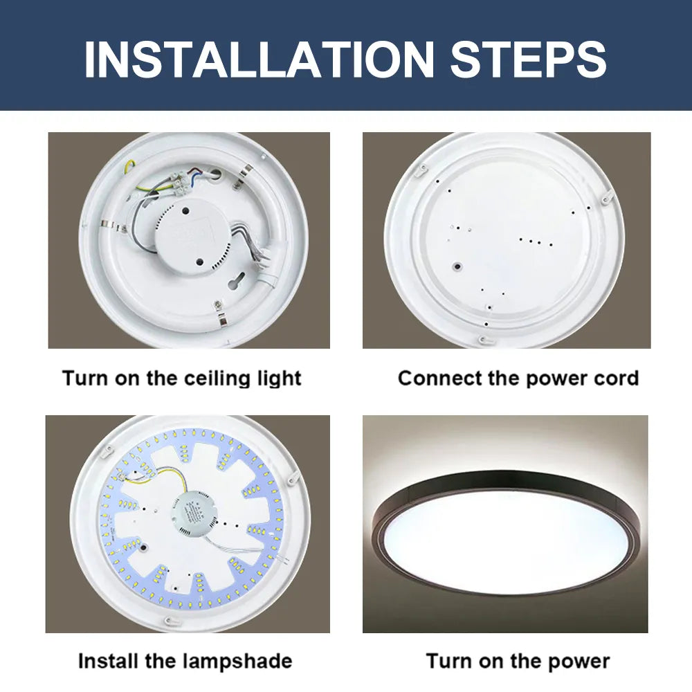 Led Ceiling Light Replacement Led Module 220v Led Panel Light Board Dimmable With Remote Control 12W 18W 24W For Ceiling Lamps