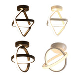 Small Modern LED Ceiling Light 2 Rings Creative Design Ceiling Lamp Indoor Lighting Fixtures Hallway Balcony Aisle Office Lustre