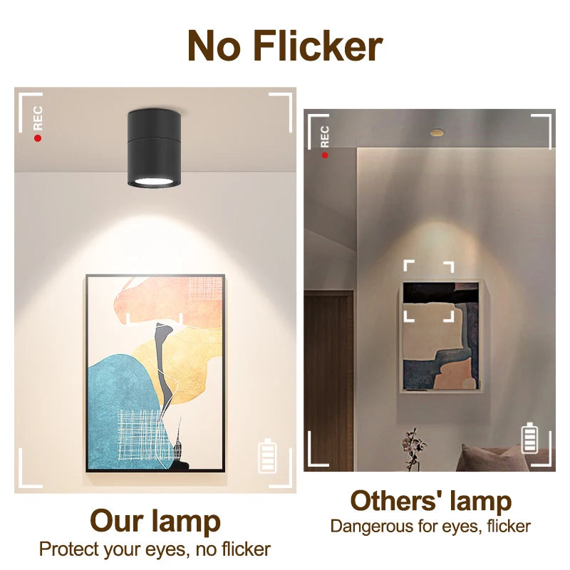 Spot Led Downlight 220V Ceiling Lamp Foldable Spotlights for Living Room Bathroom Led Ceiling Light Surface Mounted Down Lights