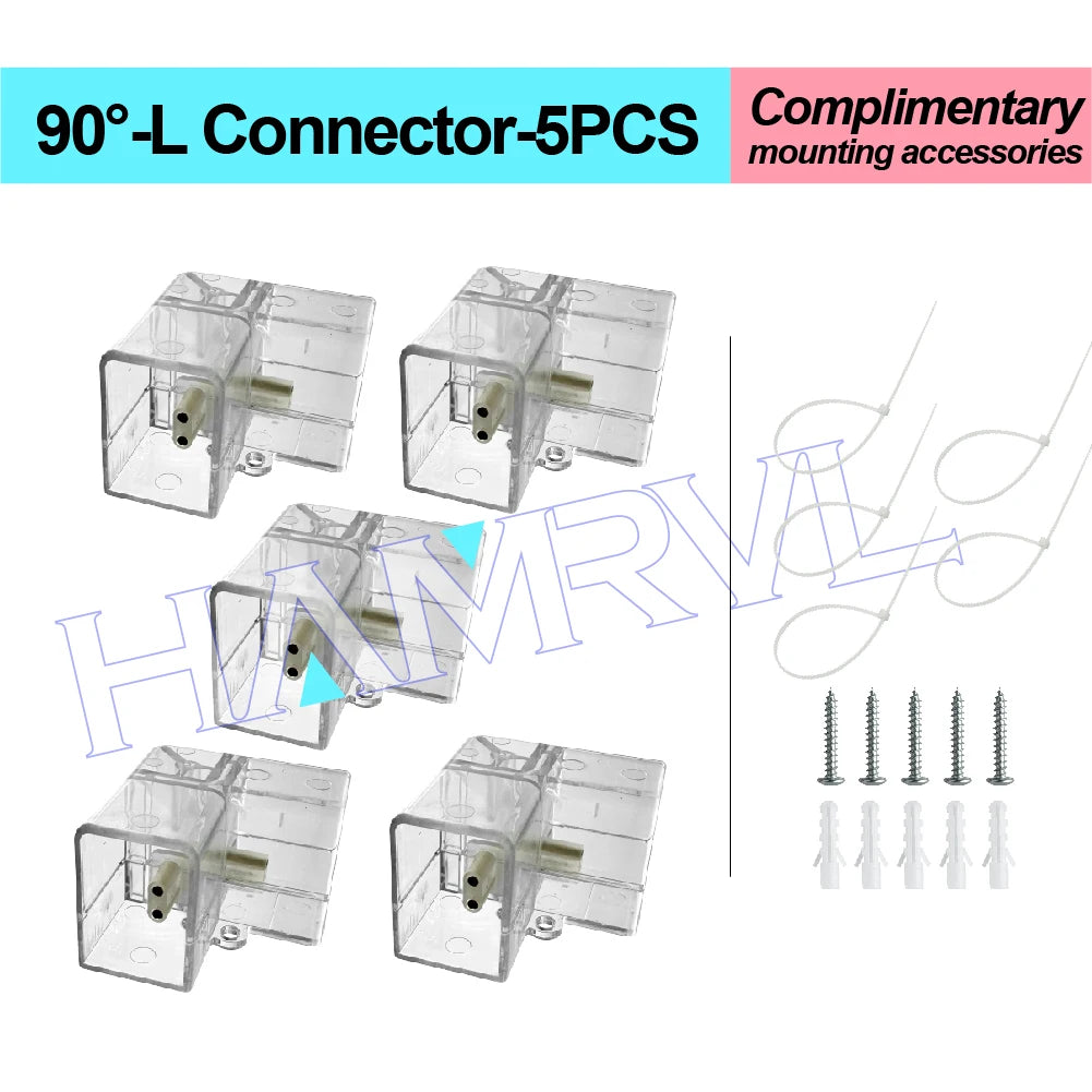 DIY Hexagon Garage LED Tube Accessories & Connector Set (110-240V) - Suspension Wire Cable Kit for Honeycomb Workshop & Barber Shop Lighting