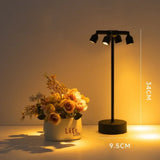 Creative Retro LED Touch Desk Lamp Charging High Pole Spotlights Decoration Lamp Bar Cafe