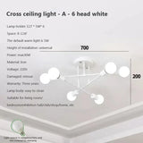 LED Chandelier Modern Semi Black White Gold Luster Ceiling Light For Dining Living Rooms Bedroom Indoor Decors Lamps