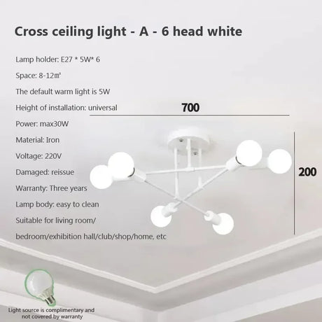 LED Chandelier Modern Semi Black White Gold Luster Ceiling Light For Dining Living Rooms Bedroom Indoor Decors Lamps