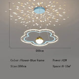 Modern Creative Star Children's Room LED Chandeliers for Bedroom Study Design Ring Lamp Home Decors Cartoon Warm Lighting Fixture