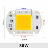 110V 220V LED Chip 10W 20W 30W 50W COB Chip No Need Driver LED Lamp Beads for Flood Light Spotlight Lampada DIY Lighting